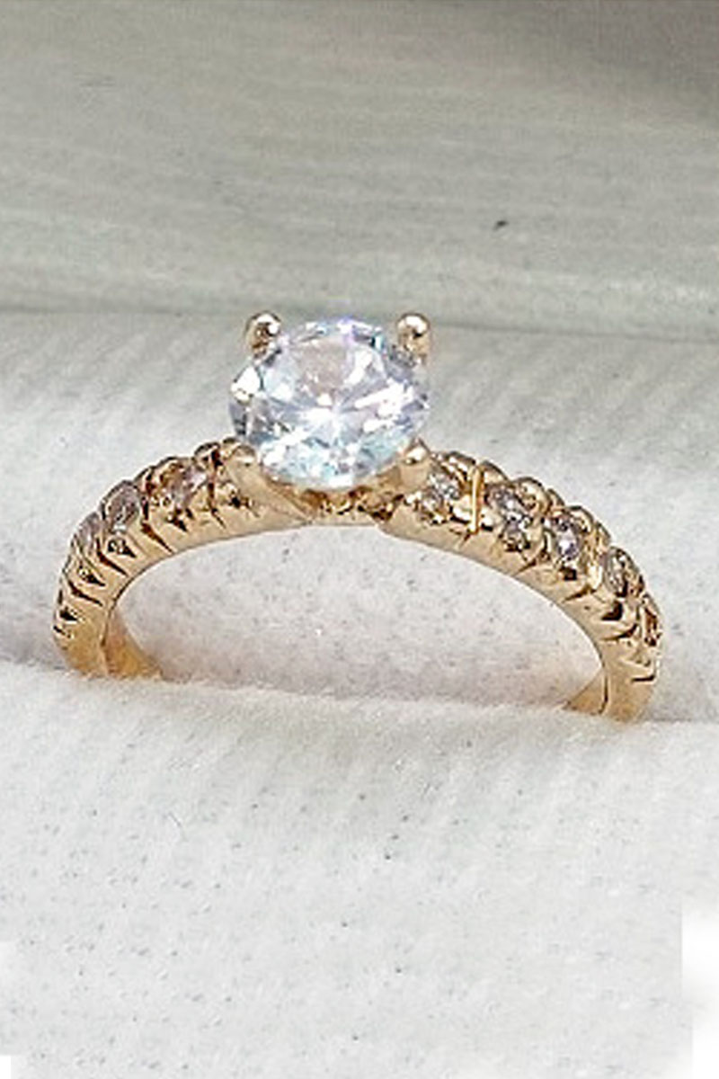 Anillo de compromiso oro blanco